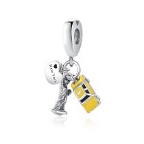 Berloque I LOVE NEW YORK em Prata S925 para pulseiras modelo Pandora ou Vivara