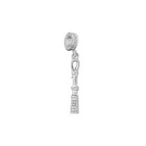 Berloque ibiri cravejado mm zircônias banhado a rhodium
