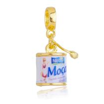 Berloque Leite Moça Banhado a Ouro 18k Berloque Leite Moça Banhado a Ouro 18k
