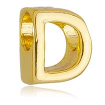 Berloque Letra D Separador Banhado a Ouro 18k Berloque Letra D Separador Banhado a Ouro 18k