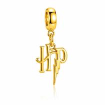 Berloque Letra Inicial HP Banhado a Ouro 18k Berloque Letra Inicial HP Banhado a Ouro 18k