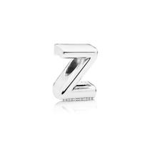 Berloque LETRA Z em Prata S925 para pulseiras modelo Pandora ou Vivara Berloque LETRA Z em Prata S925 para pulseiras modelo Pandora ou Vivara