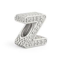 Berloque Letras Cravejado Prata 925 Berloque Letras Cravejado Prata 925