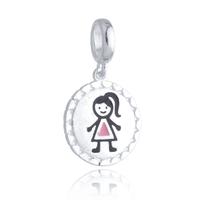 Berloque medalha Menina