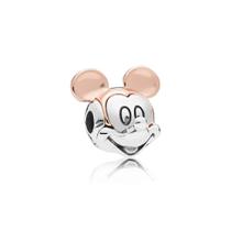 Berloque Mickey Prata E Rosé em Prata 925 Berloque Mickey Prata E Rosé em Prata 925