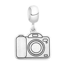 Berloque Mundo Briller Câmera Fotográfica Prata