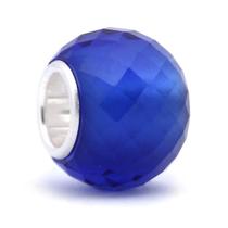 Berloque Mundo Briller Estilo Murano ul Escuro Prata