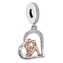 Berloque Mundo Briller Minha Mãe, Minha Amiga Prata Berloque Mundo Briller Minha Mãe, Minha Amiga Prata