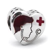 Berloque Mundo Briller Separador Enfermagem Prata