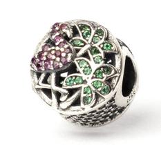 Berloque Mundo Briller Separador Flamingo Prata