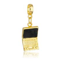 Berloque Notebook Banhado a Ouro 18k Berloque Notebook Banhado a Ouro 18k