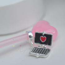 Berloque Notebook Prata Clara Berloque Notebook Prata Clara