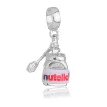 Berloque Nutella Chocolate Banhado a Prata 925 Berloque Nutella Chocolate Banhado a Prata 925
