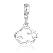 Berloque Nuvem Céu Banhado a Prata 925