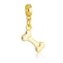 Berloque Osso de Cachorro Banhado a Ouro 18k Berloque Osso de Cachorro Banhado a Ouro 18k