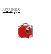 Berloque/ Passante Mala de Viagem Aço Inox Antialérgico Pulseiras Berloques