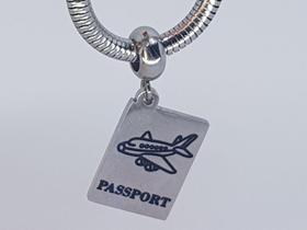 Berloque Passaporte Avião