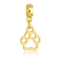 Berloque Pata Patinha De Cachorro Banhado a Ouro 18k