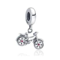 Berloque Pingente Charm Bicicleta Bike Ciclismo Prata 925 de lei