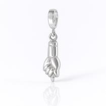 Berloque Pingente Charms Figa Proteção Sorte Prata Original