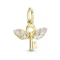 Berloque Pingente Coleção HP Bruxinho Chave Dourada em Prata 925 e Banho de Ouro Compativel Colar e Pulseira de Berloques