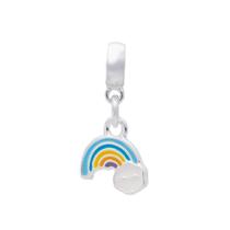 Berloque Pingente Coração Flor Borboleta Coruja Arco Iris