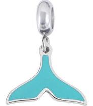 Berloque Pingente Esmaltado Rabo De Baleia Aço Inox Cirurgic Berloque Pingente Esmaltado Rabo De Baleia Aço Inox Cirurgic