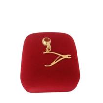 Berloque Pingente Manicure Folheado A Ouro 18k