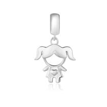 Berloque PINGENTE MENINA Prata S925 Pandora ou Vivara