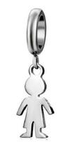 Berloque Pingente Menino Aço Inox Berloque Pingente Menino Aço Inox