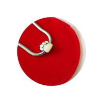 Berloque Pingente Patinha Pet Rosa Aço Inox Antialérgico