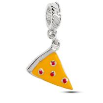 Berloque Pingente Pizza Prata Pandora ou Vivara
