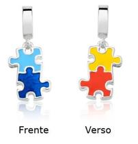 Berloque Pingente Quebra Cabeça Símbolo Autismo