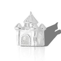 Berloque Pingente Separador Castelo Princesa Prata Original Berloque Pingente Separador Castelo Princesa Prata Original