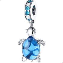 Berloque Pingente Tartaruga Murano em Prata 925 Berloque Pingente Tartaruga Murano em Prata 925