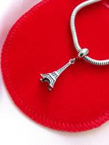 Berloque Pingente Torre Eiffel viagem Aço Inox Antialérgico