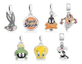 Berloque Pingente Tune Squad Em Prata Compat Pandora Vivara