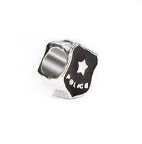 Berloque Policial em Banho Prata para Pulseiras de Berloques