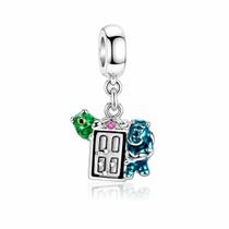 Berloque Porta dos Monstros Banhado a Prata 925 Berloque Porta dos Monstros Banhado a Prata 925