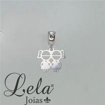 Berloque prata 925 2 meninas