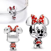 Berloque Prata 925 Pulseira Minnie Disney Princesas