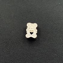 Berloque Prata 925 Urso Cravejado de Microzircônias Berloque Prata 925 Urso Cravejado de Microzircônias