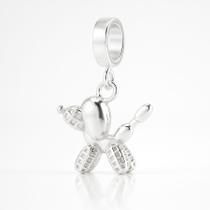 Berloque Prata Original Pingente Pulseira Cachorrinho Pet Berloque Prata Original Pingente Pulseira Cachorrinho Pet
