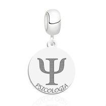 Berloque profissão psicologia prata 925 legítima pingente berloque