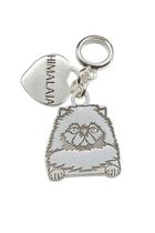Berloque Pulseira Gato Himalaia Resinado Prata 925