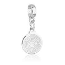 Berloque Religioso Pai Nosso Para Pulseira Banhado a Prata 925