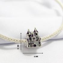 Berloque Separador Castelo da Princesa Prata 925 de lei