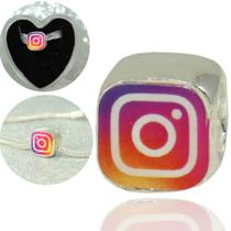 Berloque Separador Instagram Rede Social Prata Maciça 925