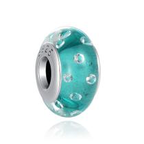 Berloque SEPARADOR MURANO VERDE em Prata S925 para pulseiras modelo Pandora ou Vivara Berloque SEPARADOR MURANO VERDE em Prata S925 para pulseiras modelo Pandora ou Vivara