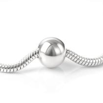 Berloque Separador Pingente Pulseira Bolinha Prata Original